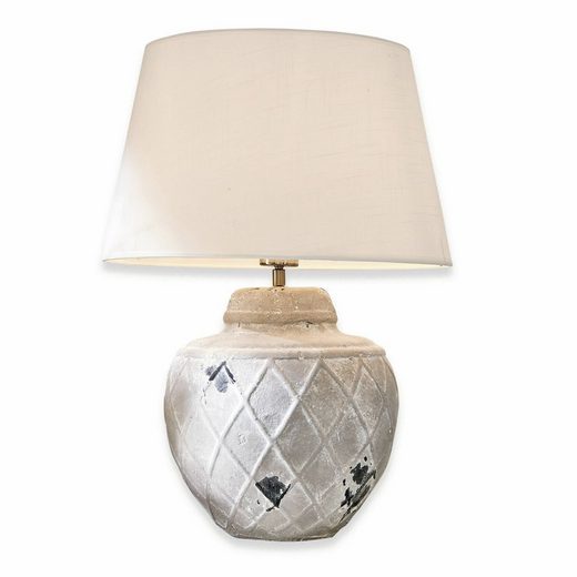 Mirabeau Schreibtischlampe »Crevin«, Natürlich schöner Leinenschirm