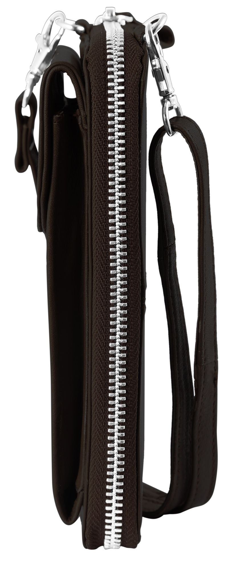 AKZENT Handytasche Naima Unisex Handyumhängetasche mit Geldbörse aus Echtleder (einzeln) – Bild 3 von 4