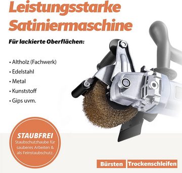 Fanzwork Walzenschleifer FANZWORK V2 1500 Watt Satiniermaschine Schleifmaschine zur Renovierung, (1 tlg)