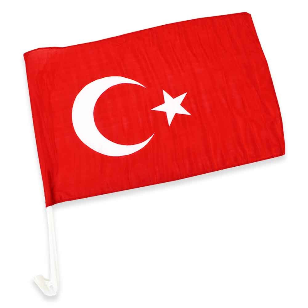 Fahne Türkei Flagge Auto - ca. 43 x 28 cm