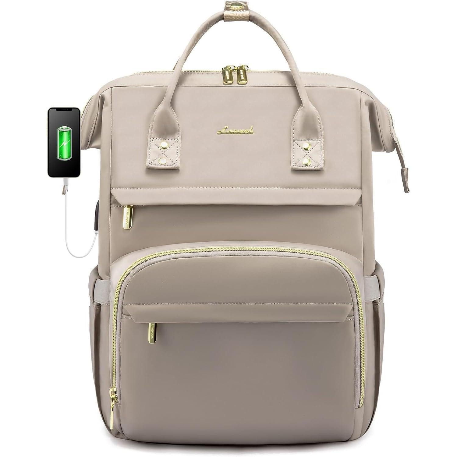 LuxusKollektion Laptoprucksack Damen Rucksack Wasserdicht Laptoprucksack 15,6 Zoll Groß Backpack