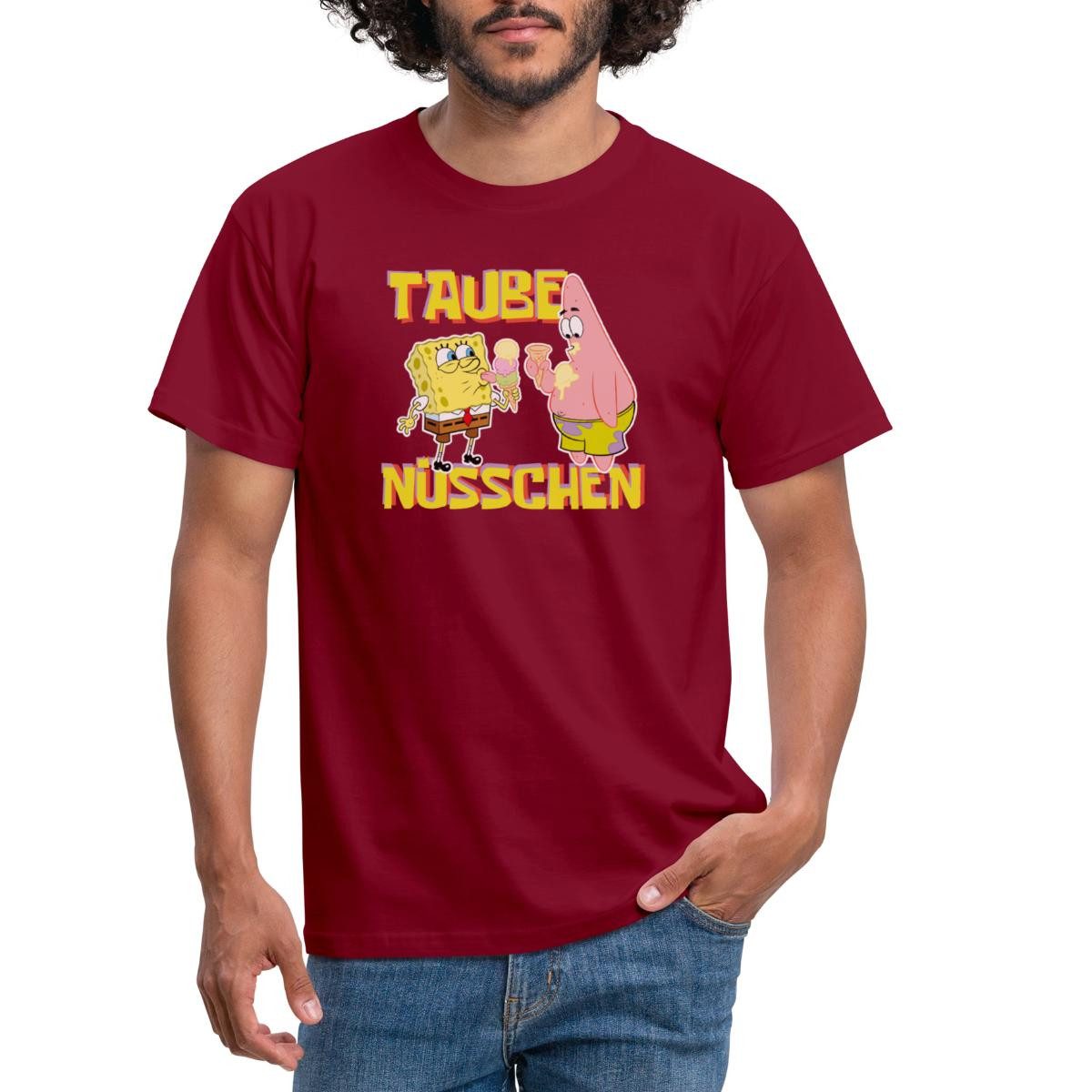 Spreadshirt T-Shirt SpongeBob Schwammkopf Taube Nüsschen Patrick Eis Männer günstig online kaufen