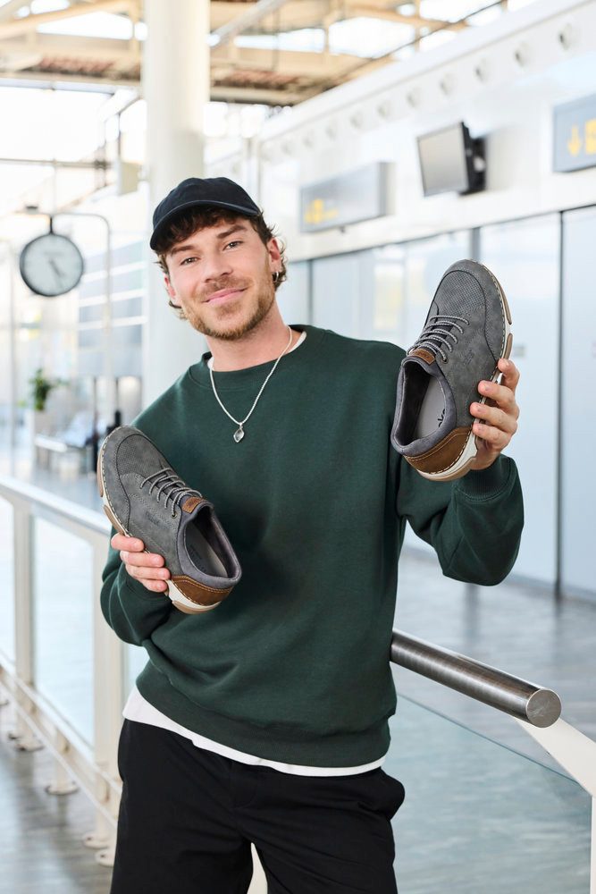 Rieker Slip-On Sneaker Slipper, Schlupfschuh, Halbschuh, Freizeitsneaker mit Gummizug