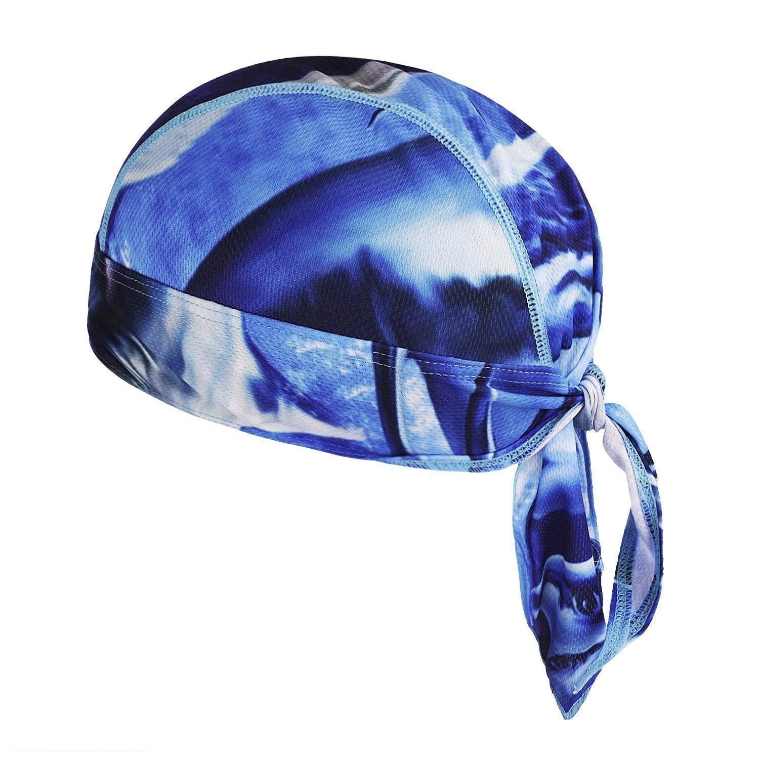 LuxusKollektion Stirnband Bandana Cap Blau UV Schutz Schnelltrocknend Unisex (1-St)