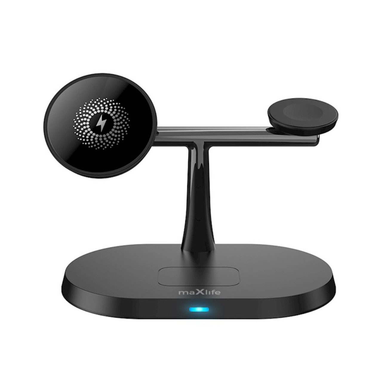 MaXlife MXWC-03 Wireless Charger (2000 mA, Einzelgerät, Einzelgerät, 3-in-1 MagSafe-Ladegerät kompatibel mit iPhone, AirPods & Apple Watch)