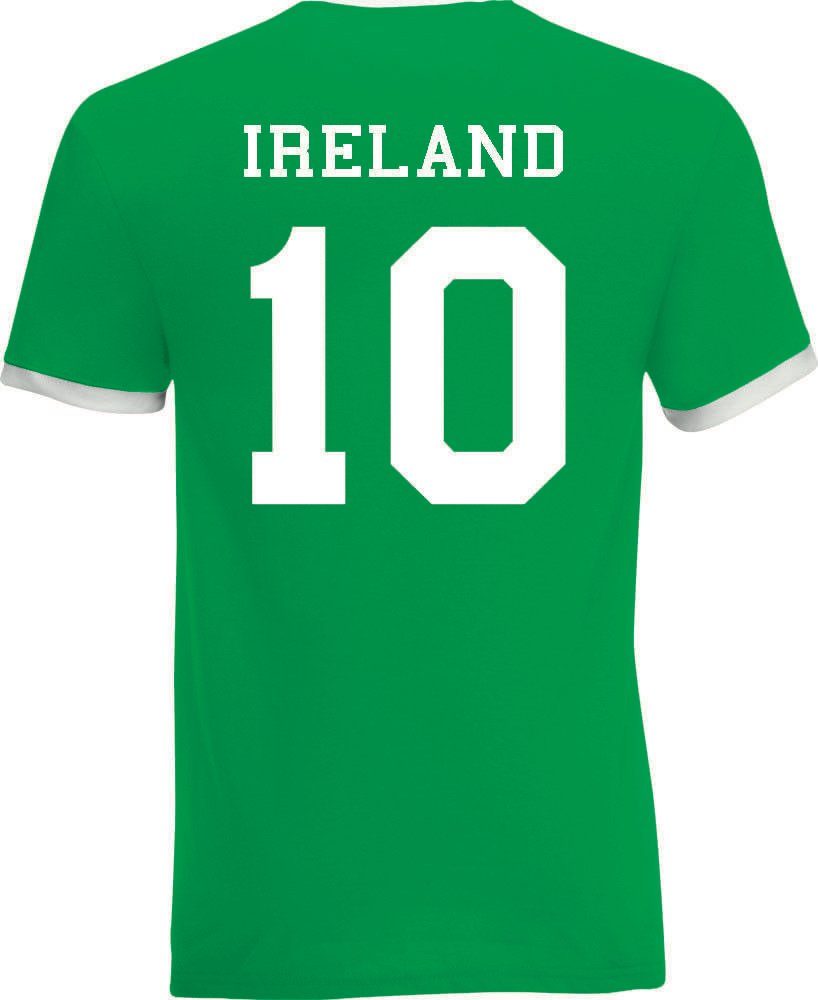 T-Shirt T-Shirt Fußball Irland im Trikot trendigem Designz Youth Motiv Look mit Herren