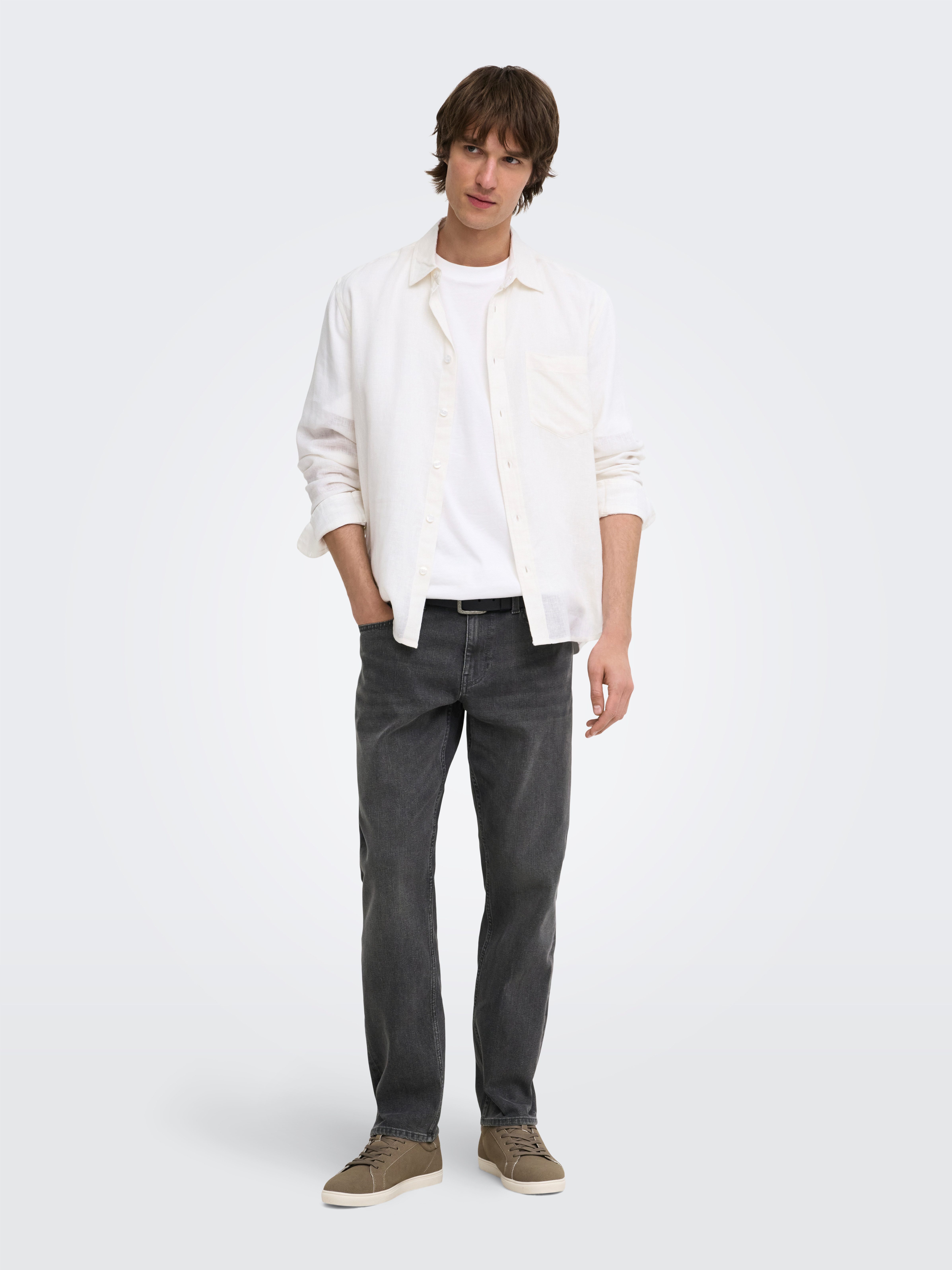 ONLY & SONS Regular-fit-Jeans ONSWEFT REG 7900 EY BOX JEANS NOOS Baumwollmischung, regular fit – Bild 4 von 5