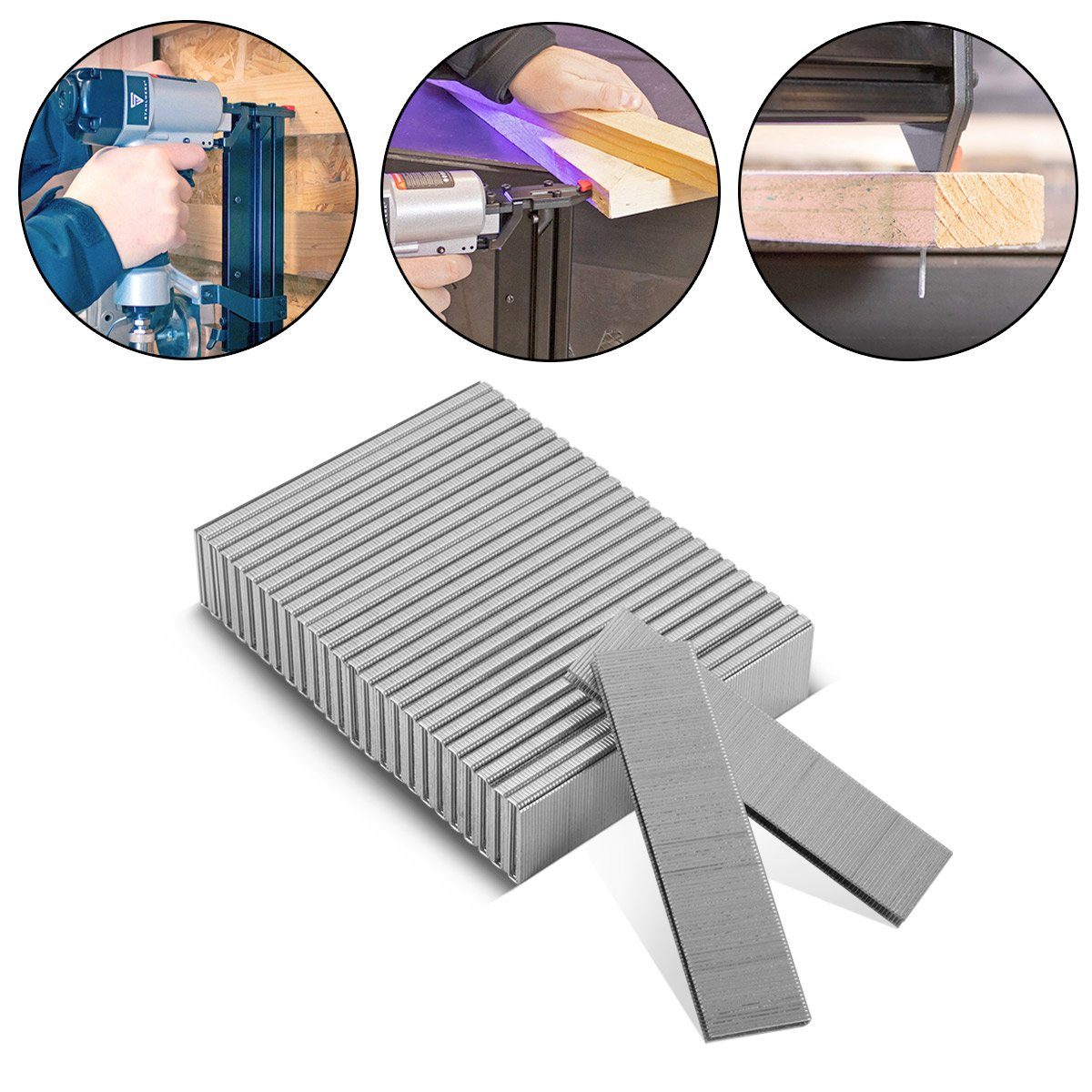 STAHLWERK Druckluftwerkzeug Heftklammern Typ 90 (1,25 x 1,0 mm) mit 32mm Länge, (Paket, 5000-tlg., Set), für die professionelle Anwendung in Industrie, Handwerk, Werkstatt