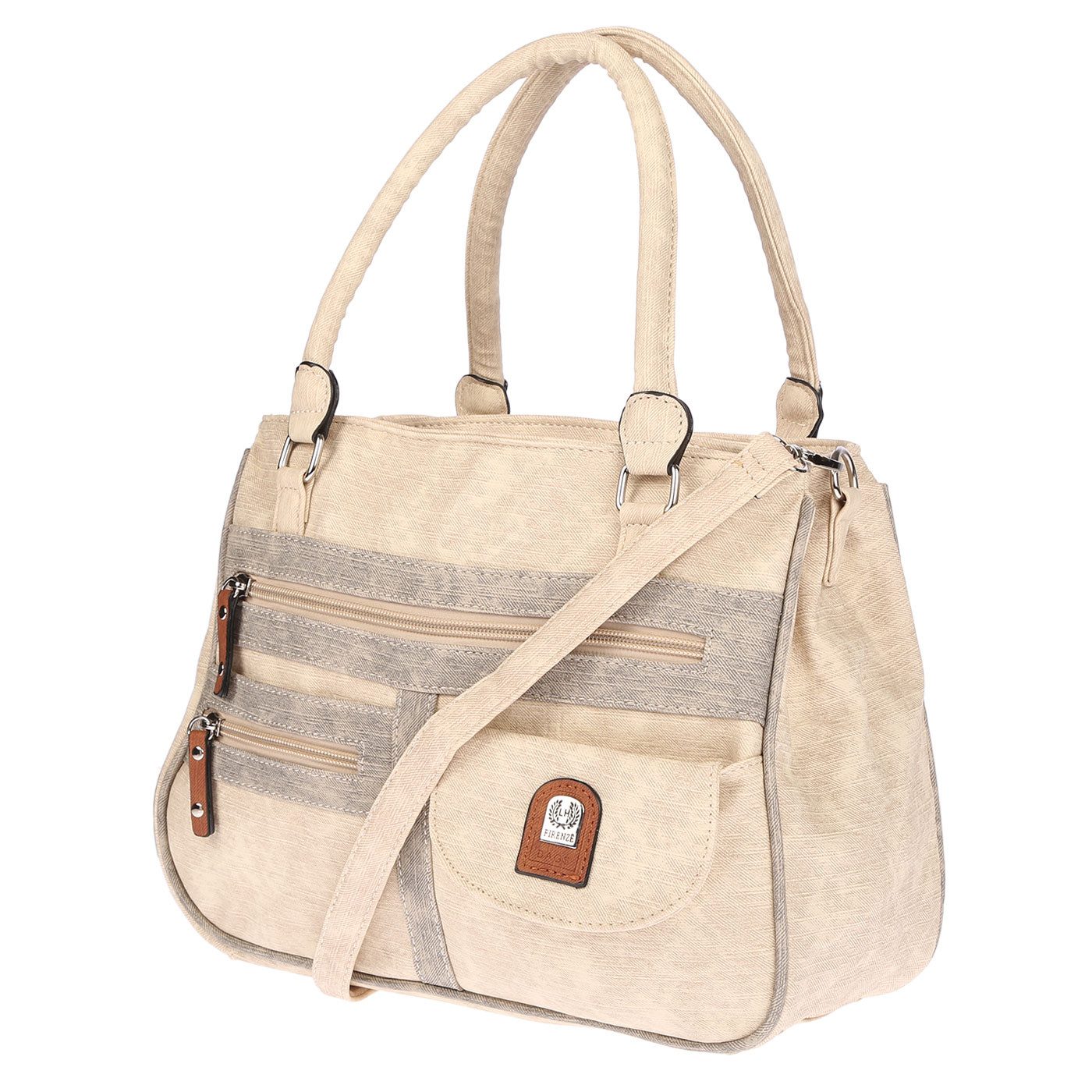 Christian Wippermann Henkeltasche Große Damen Tasche Umhängetasche Schultertasche (1 tlg), Henkeltasche