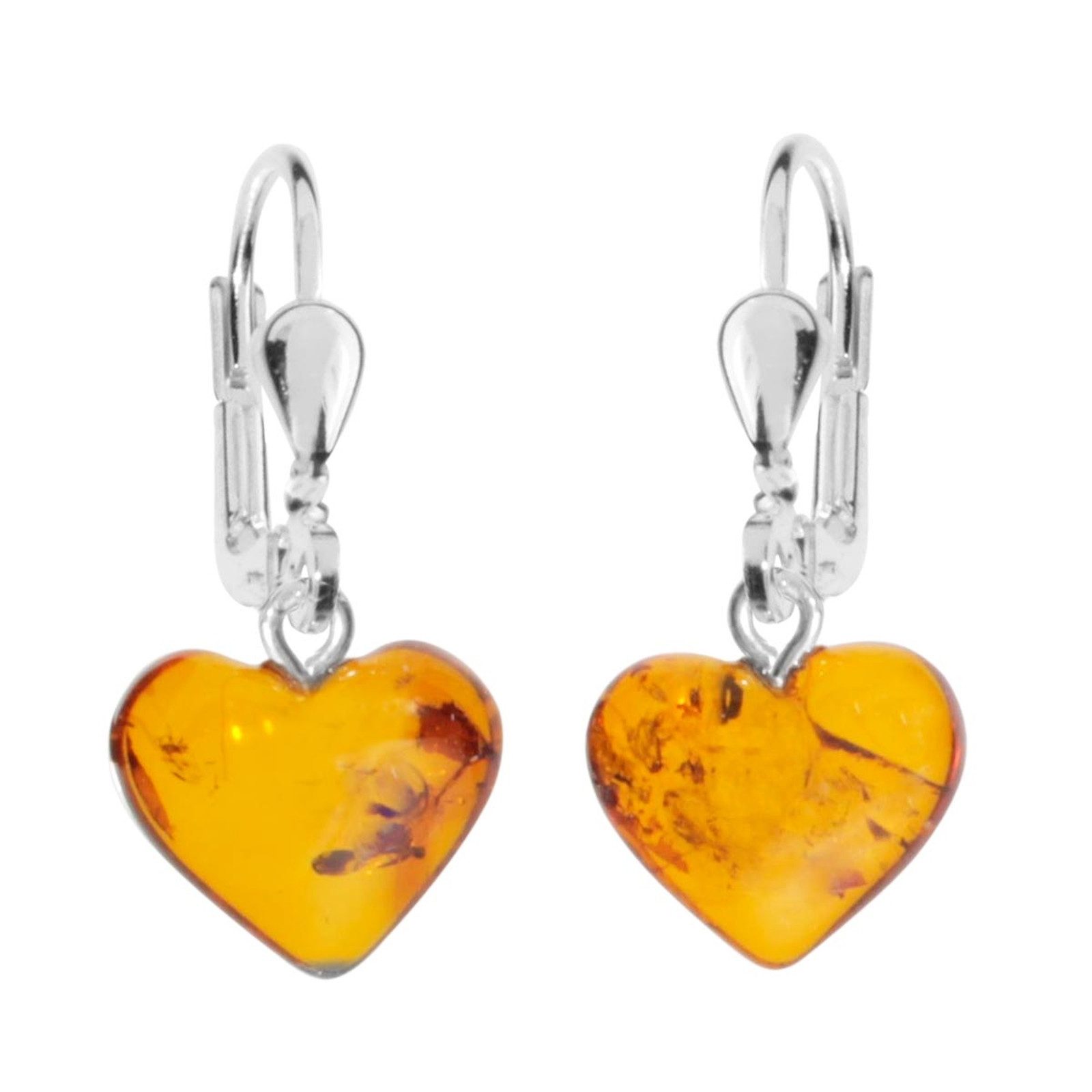 OSTSEE-SCHMUCK Paar Ohrhänger Ostsee-Schmuck Ohrhänger Herz Ohrhänger Herz günstig online kaufen