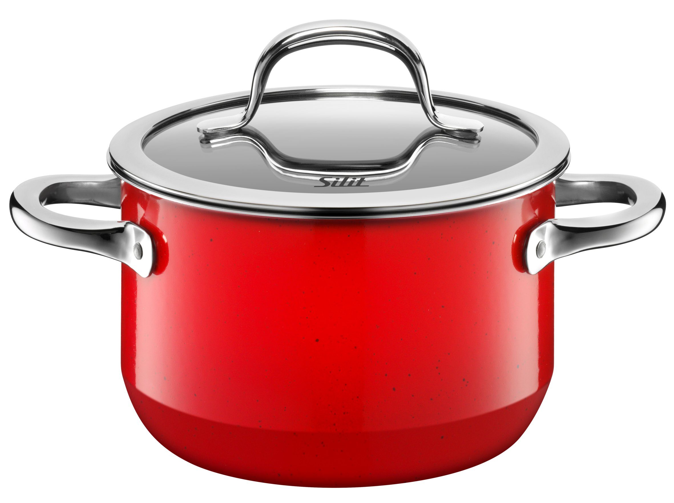 Silit Fleischtopf Passion red, Kochtopf Induktion schneid- und kratzfest, Silargan®, für alle gänigen Herdarten geeignet, Made in Germany