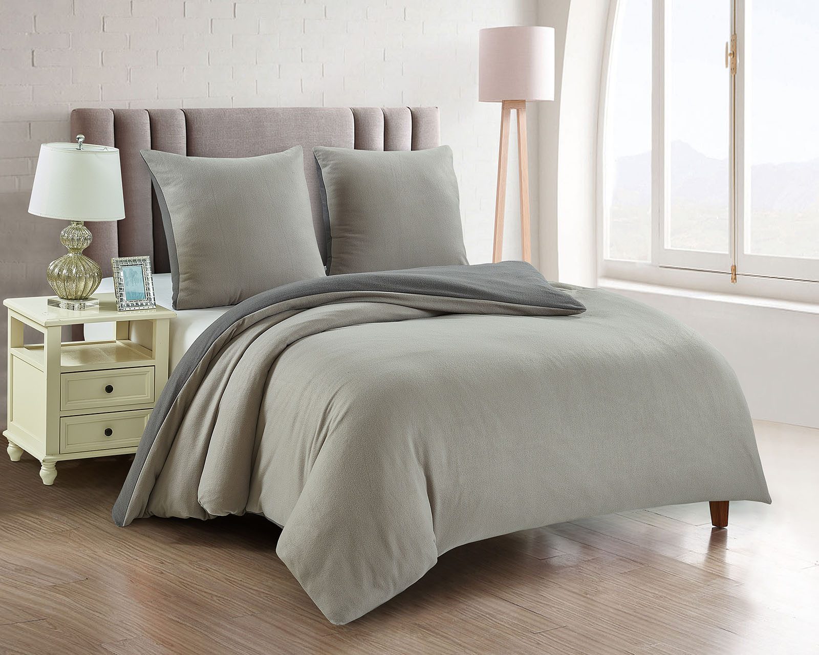 Buymax Bettwäsche Fleece Bettbezug-Set Bettwäsche Uni, Fleece, 2 teilig, 13 günstig online kaufen