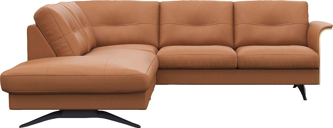 FLEXLUX Ecksofa Glow, super bequem durch hochwertigem Sitzaufbau mit Federkern, L-Form, Modernes skandinavisches Design