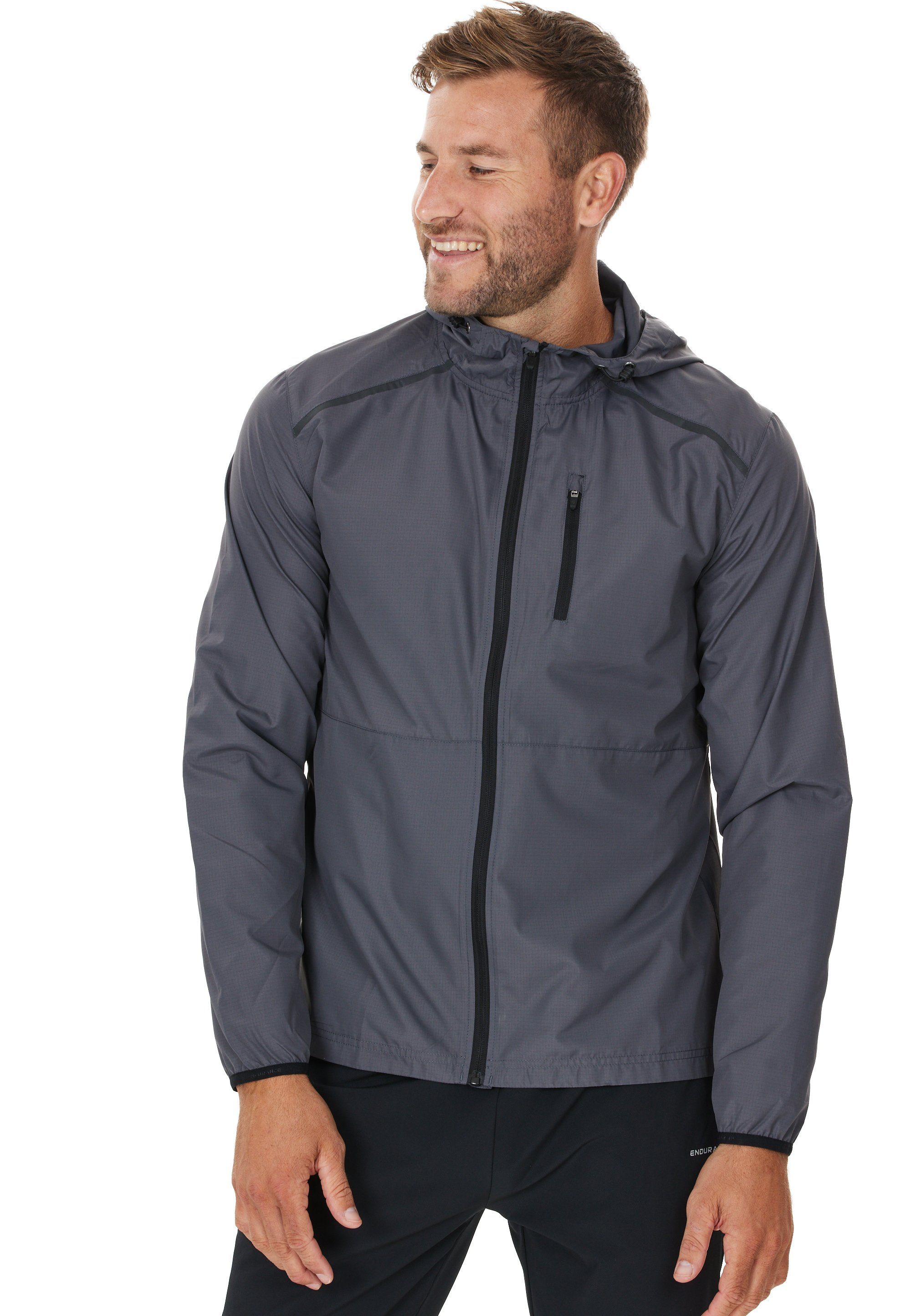 ENDURANCE Outdoorjacke Hugoee aus winddichtem Material grau