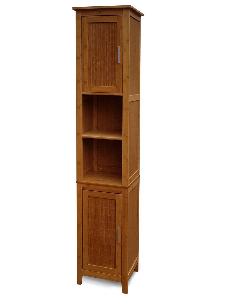 osoltus Badregal osoltus Bambus Bali Badschrank Badregal Hochschrank  Wandschrank | Hochschränke