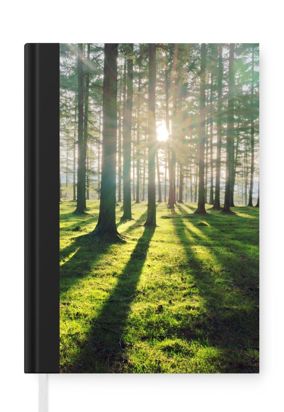 MuchoWow Notizbuch Bäume - Natur - Wald, Journal, Merkzettel, Tagebuch, Notizheft, A5, 98 Seiten, Haushaltsbuch