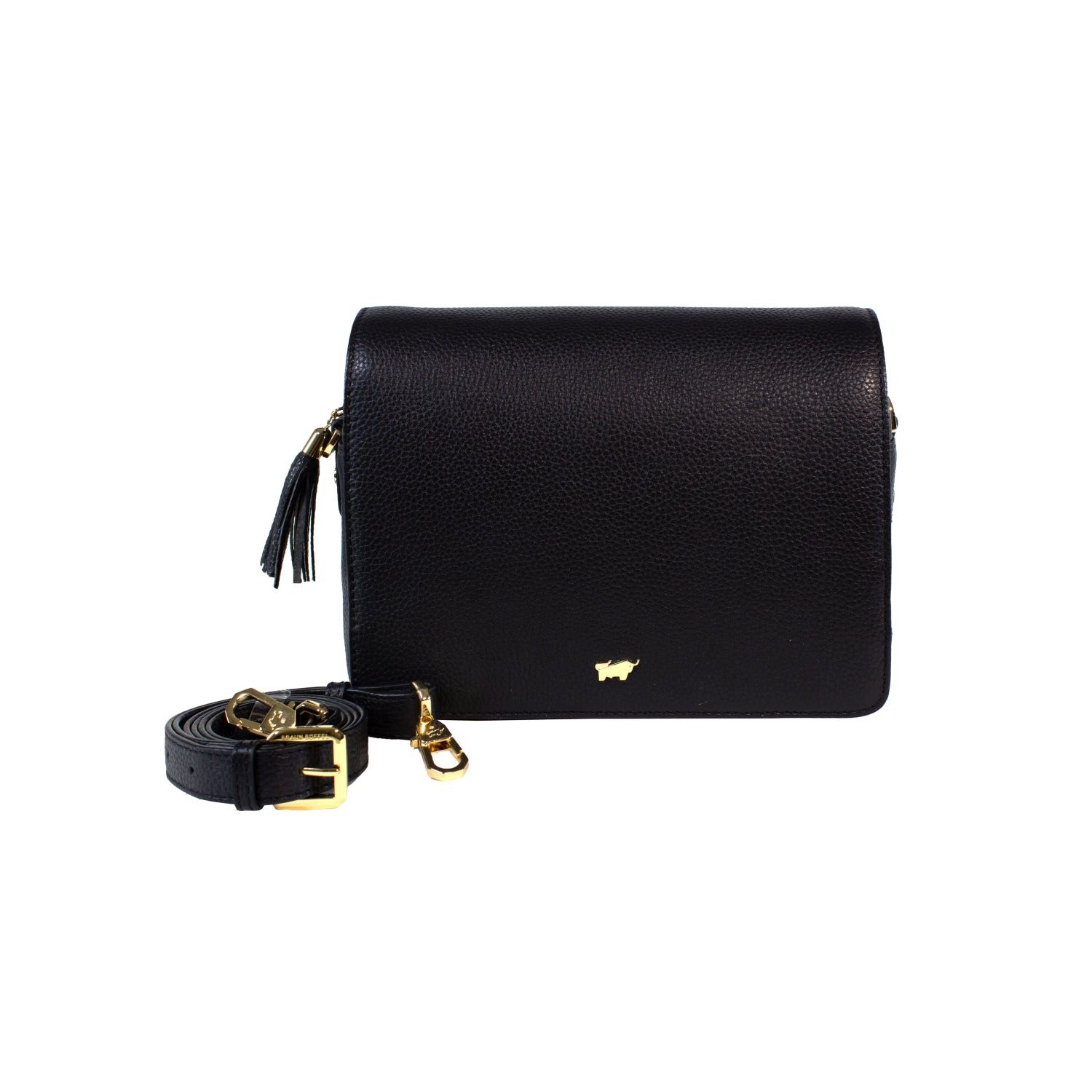 Braun Büffel Umhängetasche ALESSIA Umhängetasche Flap schwarz