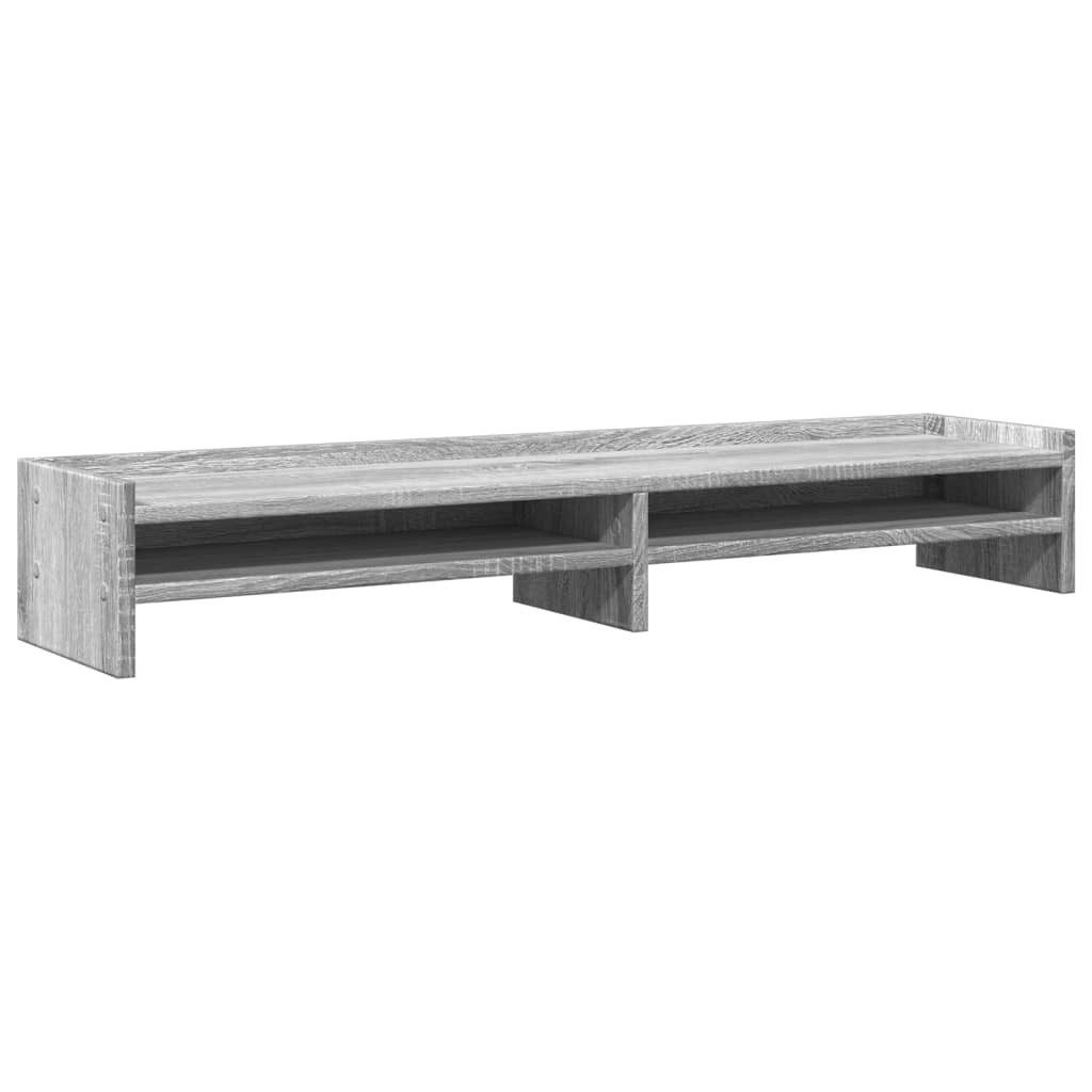 vidaXL Computertisch Monitorständer Grau Sonoma 100x24x16 günstig online kaufen
