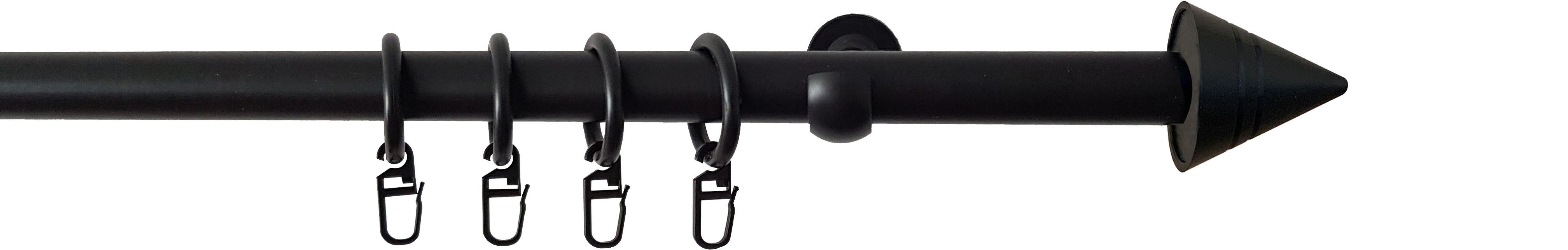 SN DECO GROUP Gardinenstange Gardinenstange Como, 1-läufig, Fixmaß, mit Bohren, verschraubt, Kunststoff, Stahl