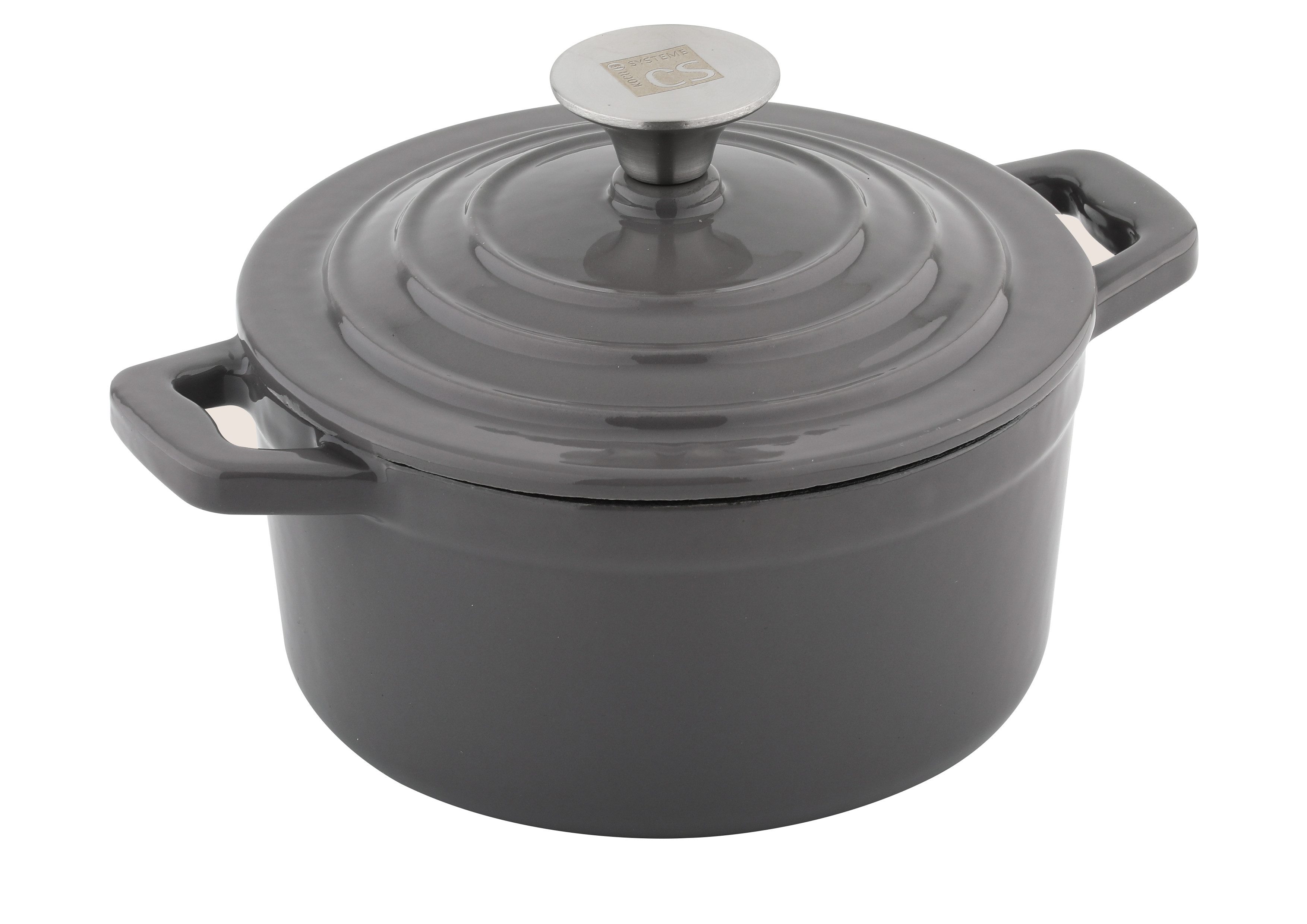 CS Koch-Systeme Kochtopf XANTEN, Durchmesser: 14 cm, Gusseisen, Gusseisen (1-tlg), Gusseisen aus DISA-Verfahren mit PronamelPlus Emaille