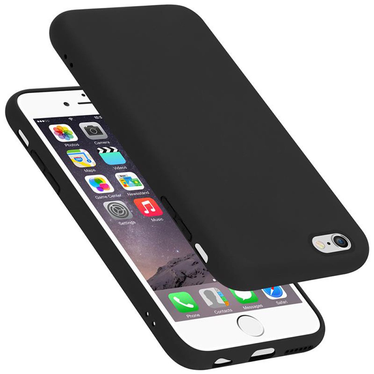 Cadorabo Handyhülle für Apple iPhone 6 / 6S Hülle Apple iPhone 6 / 6S, Flexible Hülle TPU Silikon Schutzhülle Back Cover Case