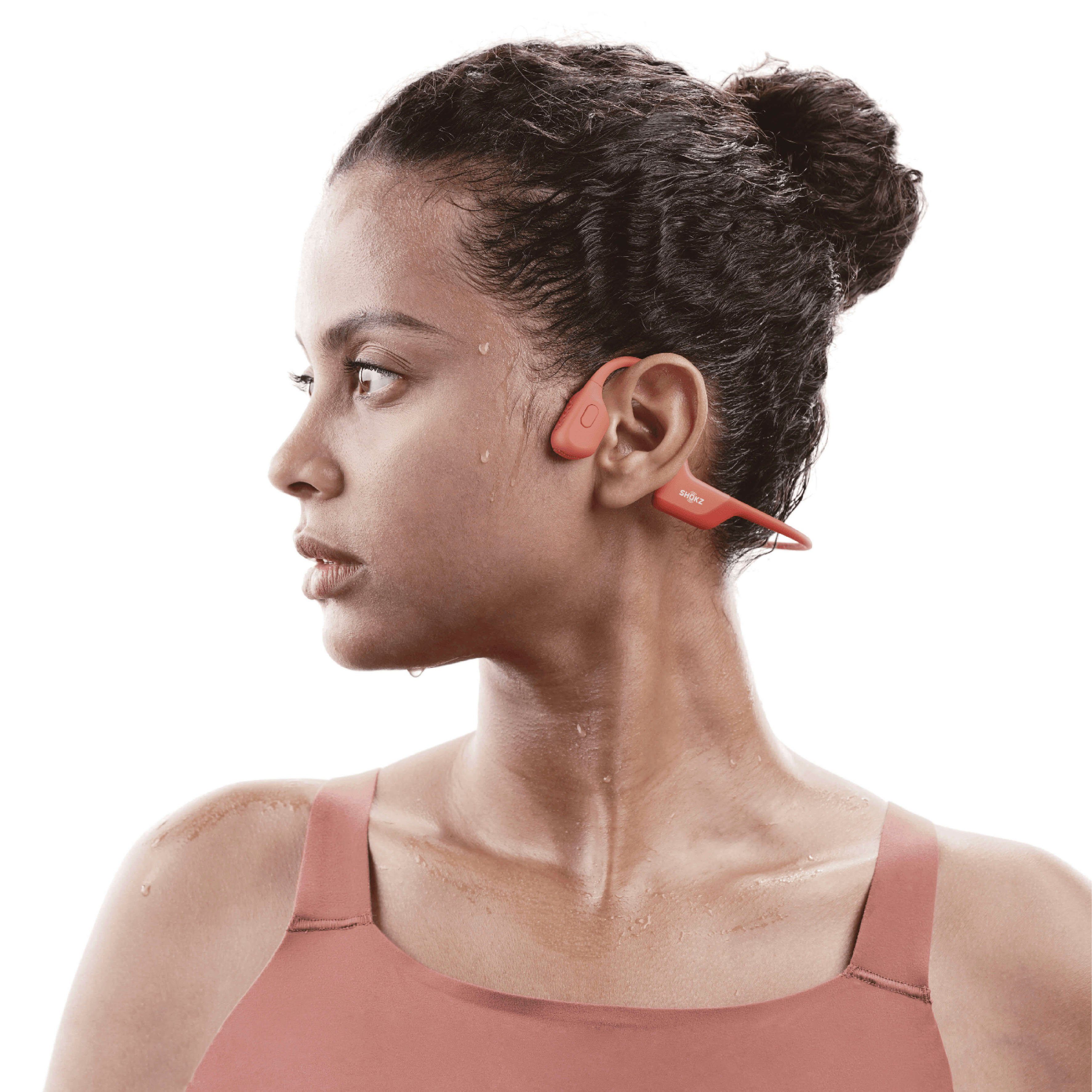 Shokz pink Sport-Kopfhörer OpenRun Bluetooth) Pro (Noise-Cancelling,