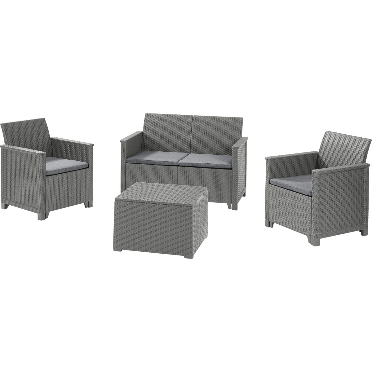 Keter Balkonset / Garten Lounge-Set "Emma", aus Polyrattan