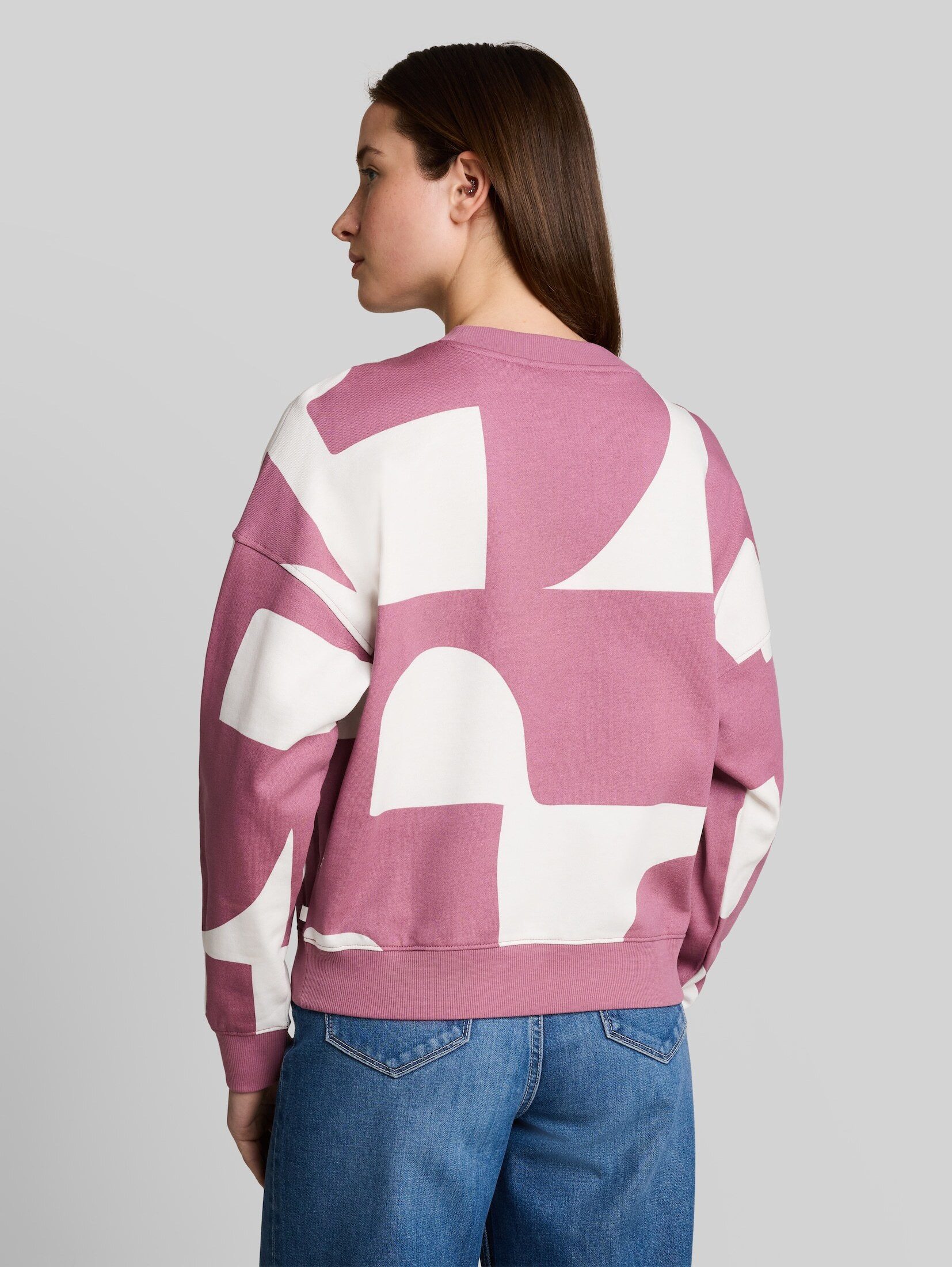 TOM TAILOR Denim Sweatshirt Strick & Sweatshirts Loose Fit Sweatshirt mit Muster