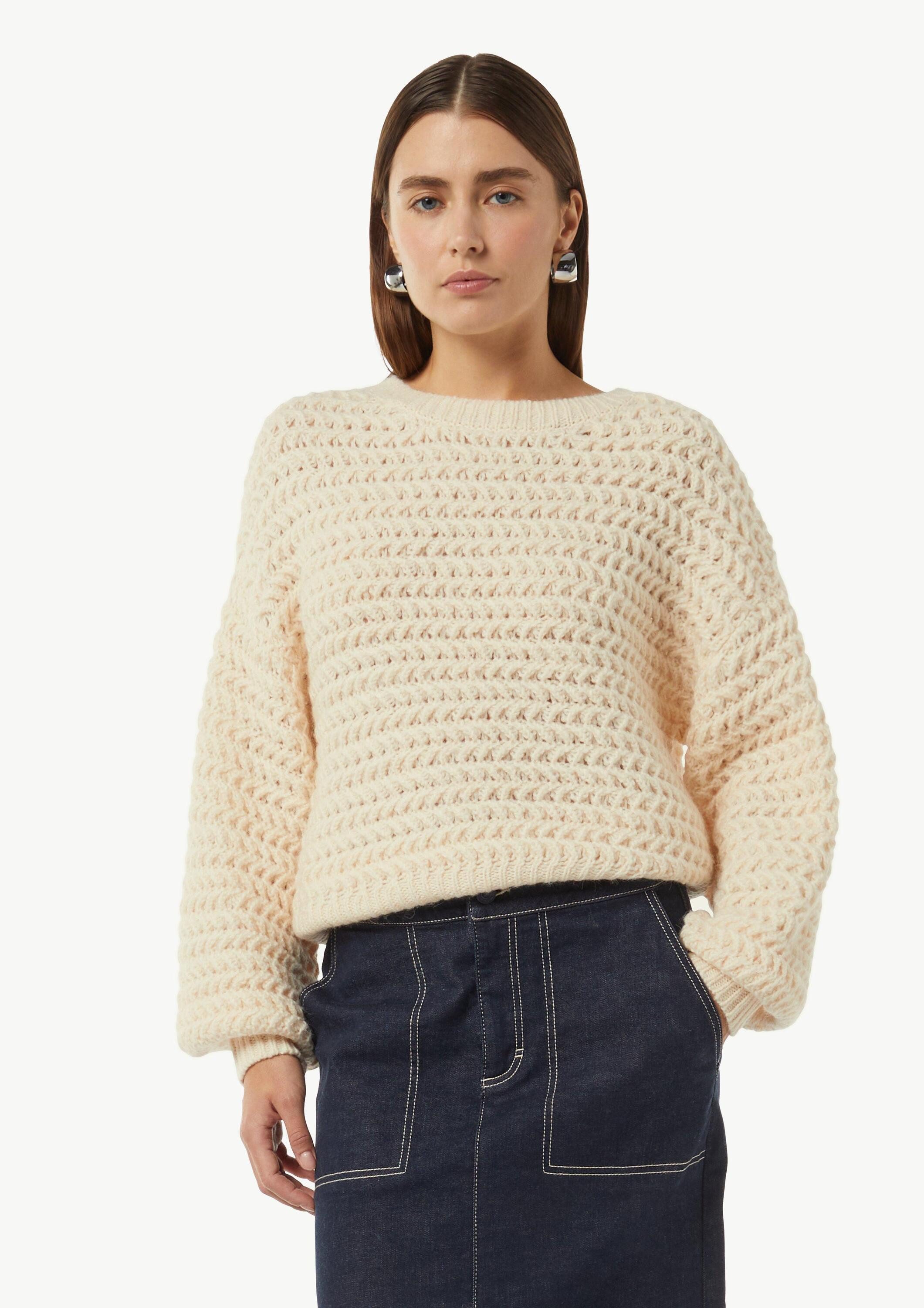comma Longpullover Strickpullover (1-tlg) günstig online kaufen