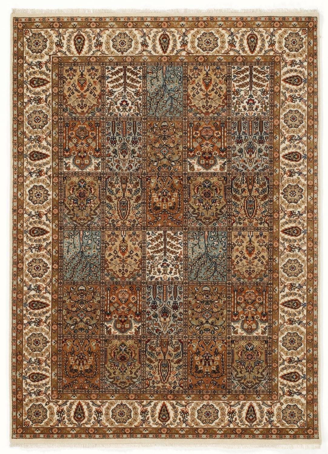 OCI DIE TEPPICHMARKE Wollteppich Sarang Bakhtyari, rechteckig, Höhe: 8 mm, reine Wolle, hochwertig handgeknüpft, mit Fransen, Wohnzimmer