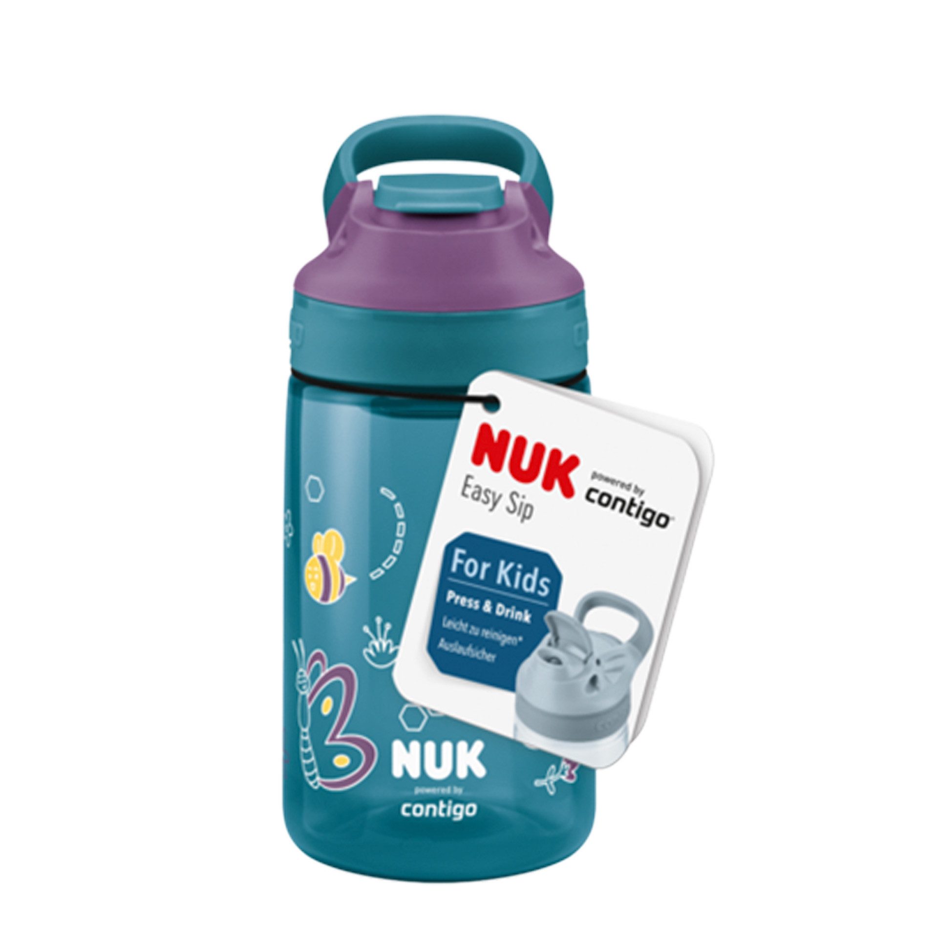 NUK Trinklernbecher NUK powered by Contigo Easy Sip Cup 420ml ab 4J – Bild 2 von 2
