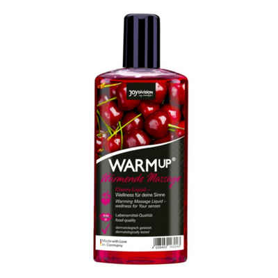 JOYDIVISION Gleit- und Massagegel WARMup Cherry Liquid, Flasche mit 150ml, 1-tlg., wärmendes Massagegel mit Kirschduft und Geschmack