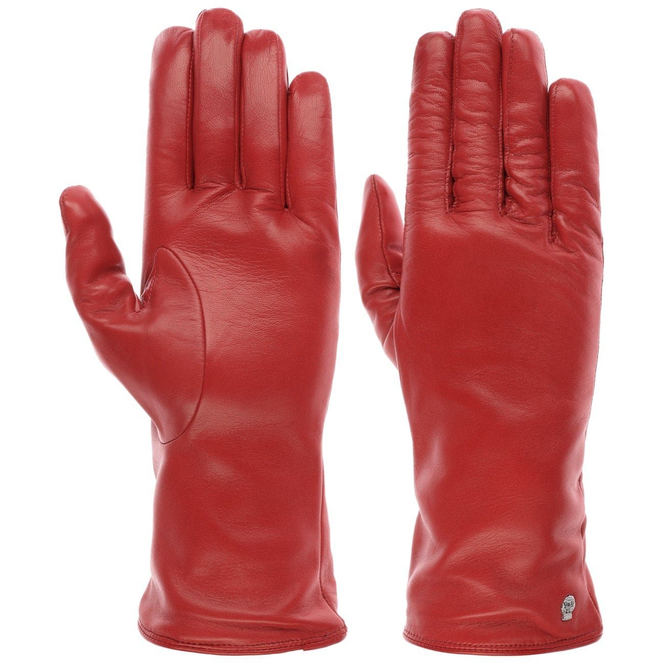 Roeckl Lederhandschuhe Nappalederhandschuhe mit Futter rot | Handschuhe