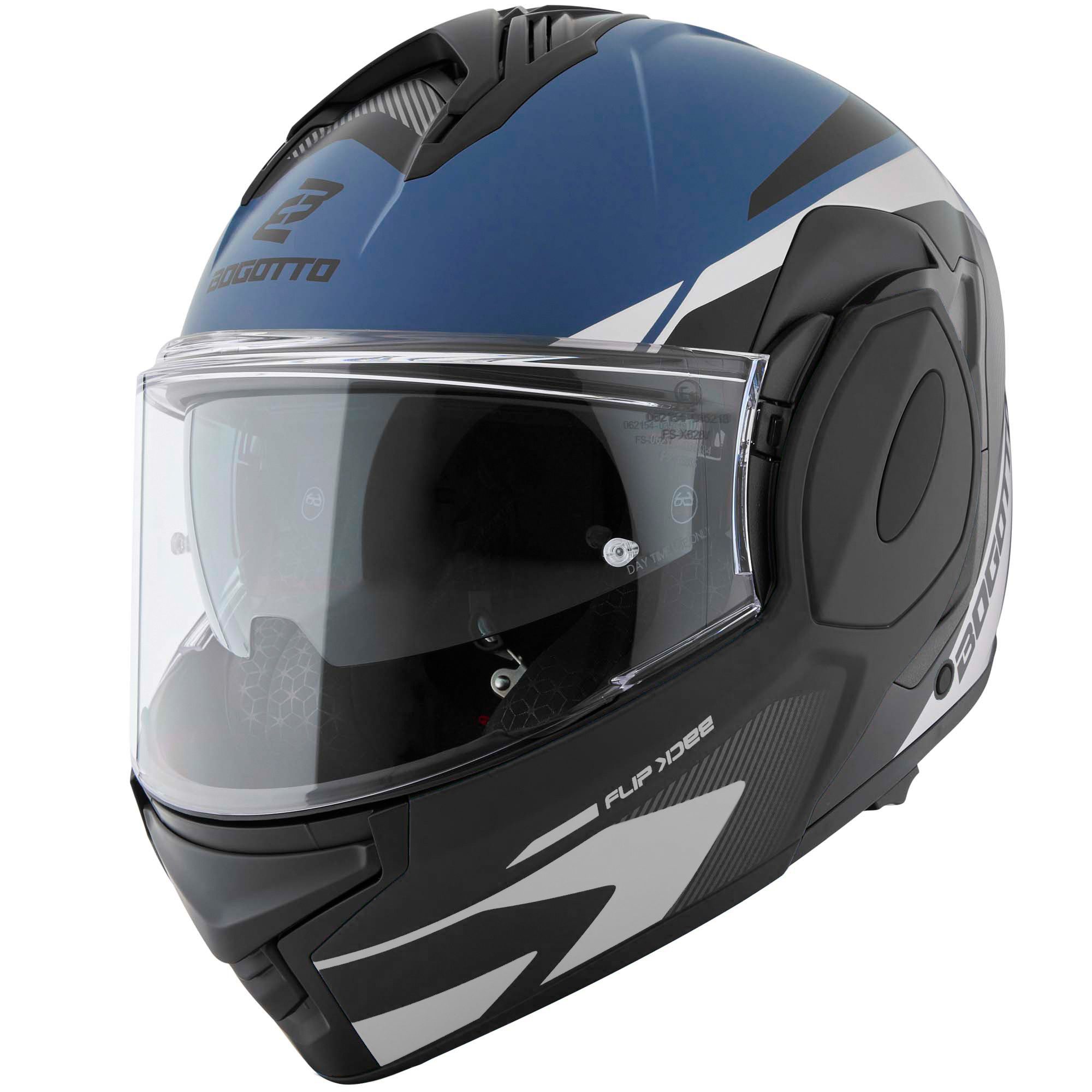 Bogotto Motorradhelm FS-X600 Atyr Klapphelm, Vorbereitet Für Kommunikationssystem,geeignet Brillenträger,vorbe – Bild 2 von 5