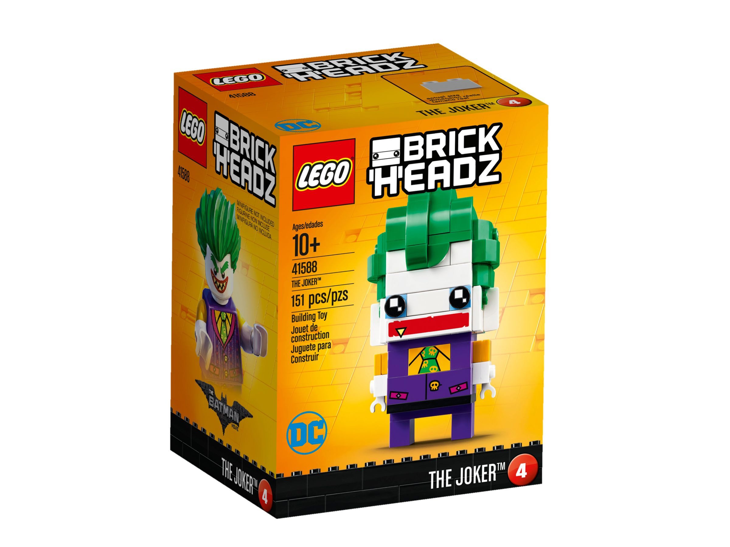 LEGO® LEGO® BrickHeadz 41588 The Joker™ Konstruktionsspielsteine, (151 St)