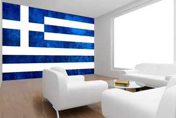 WandbilderXXL Fototapete Griechenland, glatt, Länderflaggen, Vliestapete, hochwertiger Digitaldruck, in verschiedenen Größen