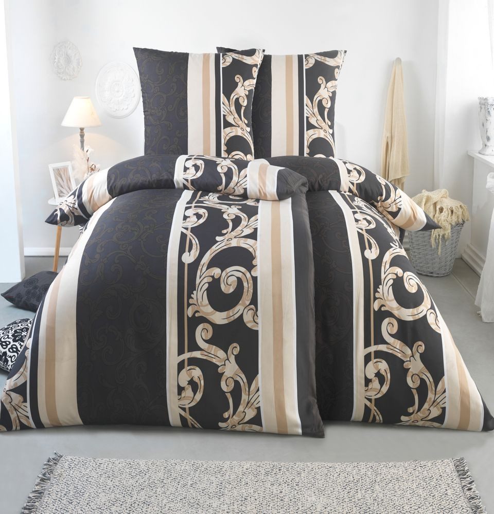 Malika Bettwäsche 2x 135x200 + 2x 80x80 cm atmungsaktiver Bettbezug, modern günstig online kaufen