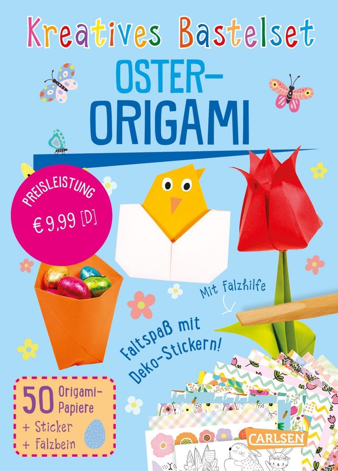 Bastelset für Kinder: Kreatives Bastelset: Oster-Origami / diverse