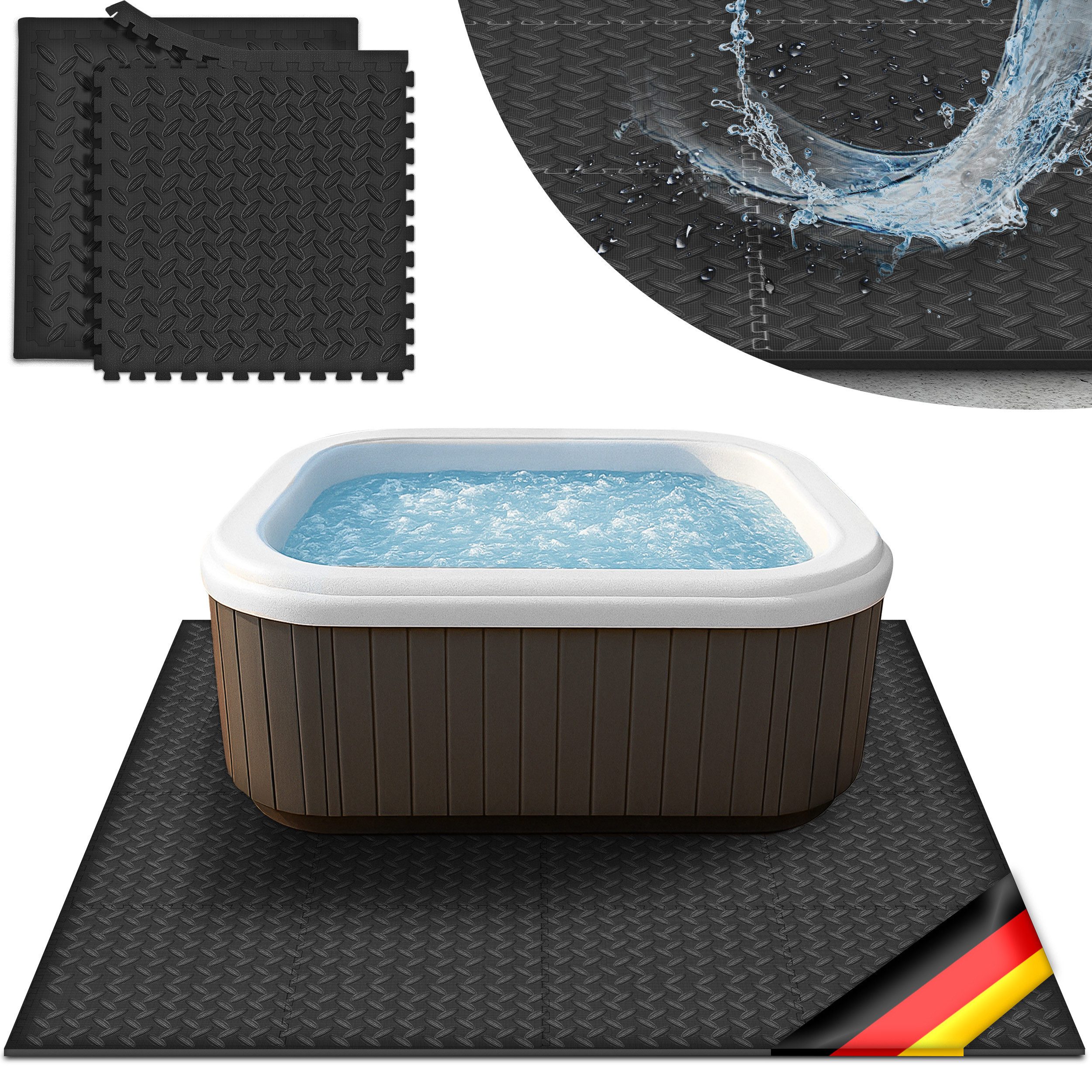 tillvex Pool-Bodenschutzfliese tillvex® Whirlpool Unterlage eckig günstig online kaufen