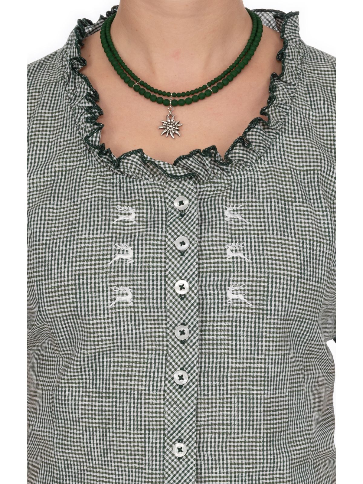 OS Trachten Trachtenbluse 451000-3515 (1-tlg) günstig online kaufen