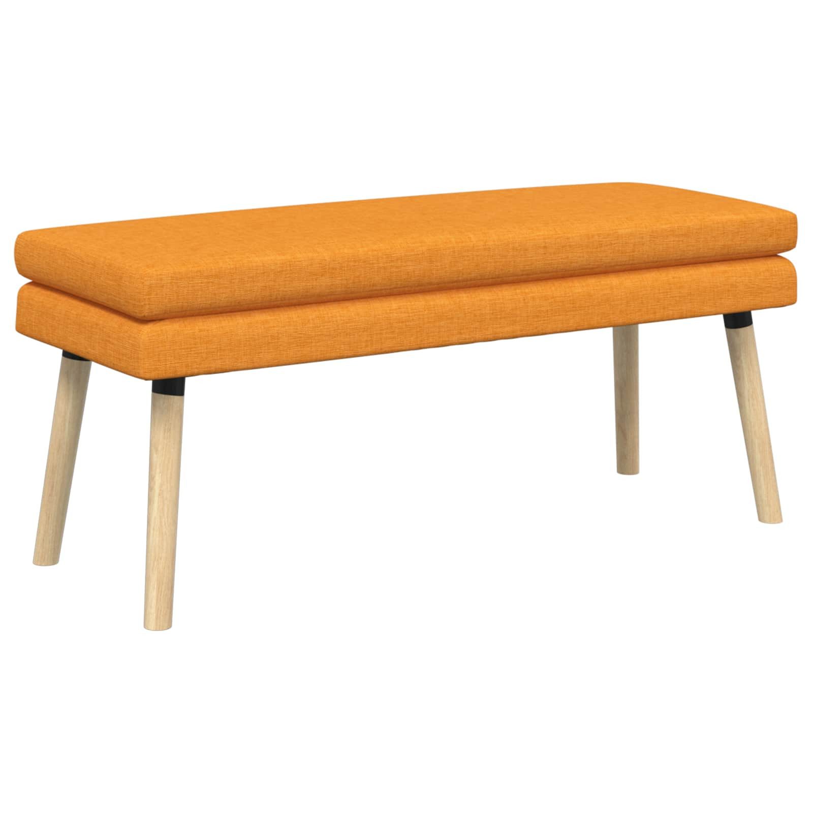 vidaXL Sitzbank Doppellagige Bank Dunkelgelb 110 x 40 x 47 cm Stoff (1-St)