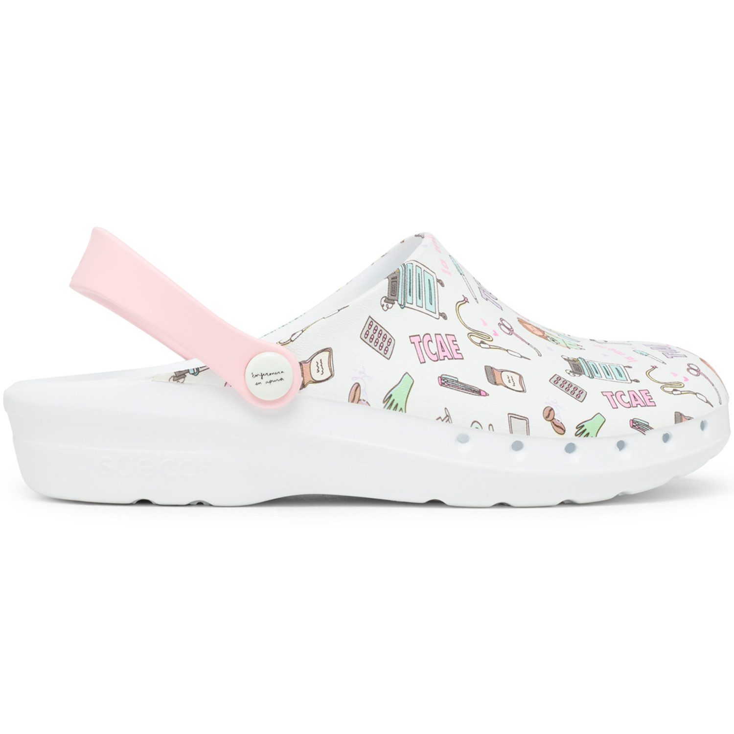 suecos Damen Clogs "ODEN+ PRINT" TCAE Sicherheitsschuh – Bild 2 von 5
