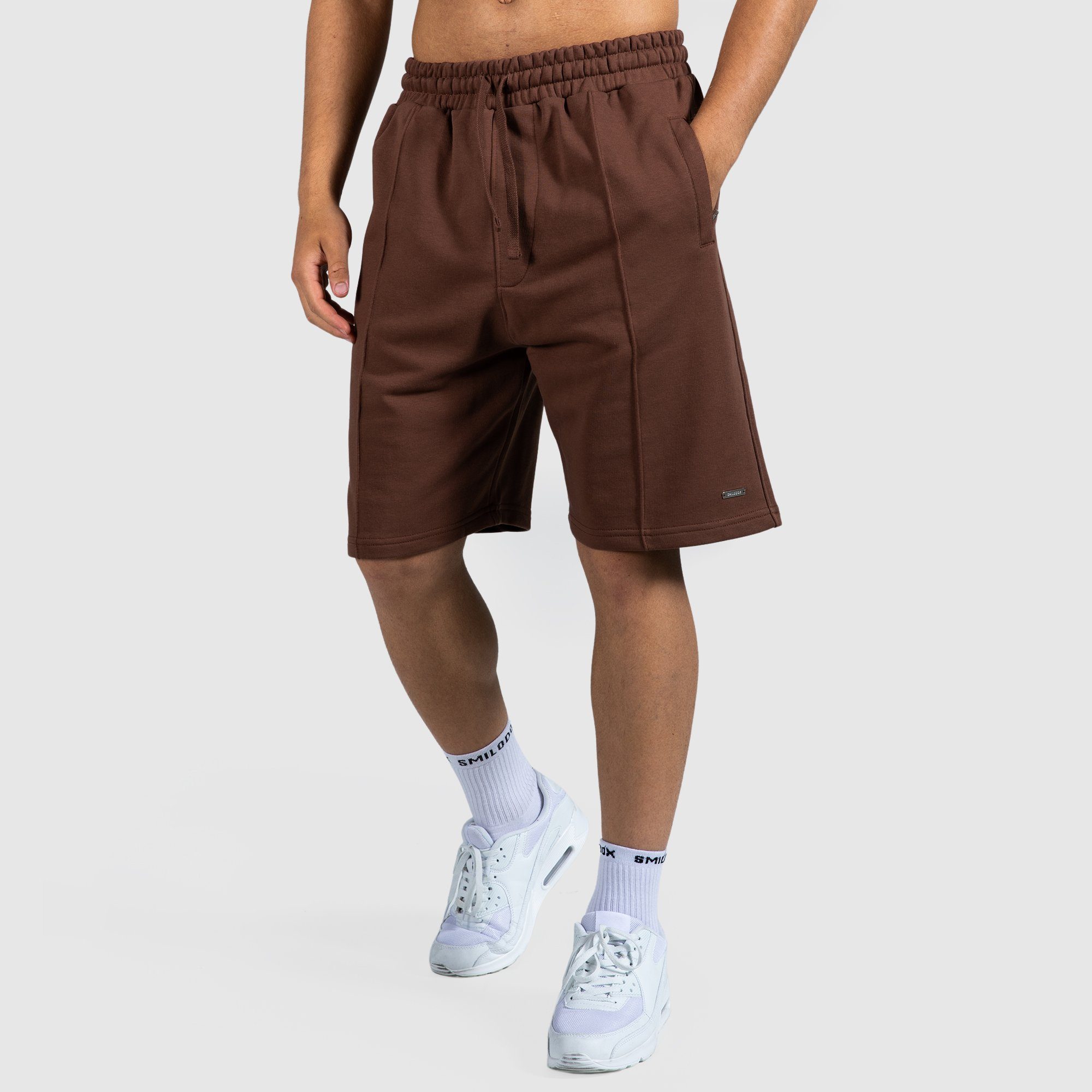 Smilodox Shorts Davin Oversize, 100% Baumwolle Braun