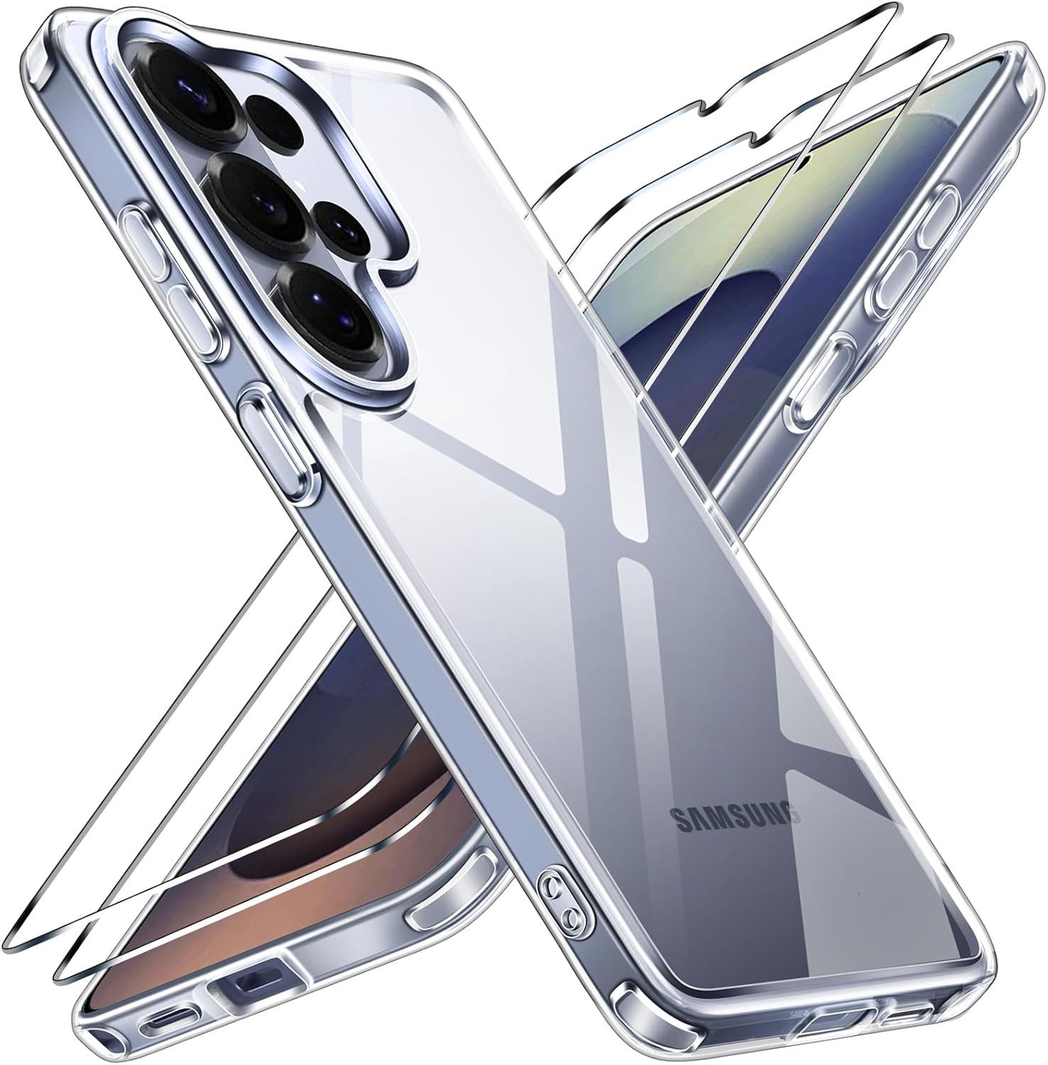 MSM Handyhülle Hülle + 2X Schutzglas für Samsung Galaxy S26 Ultra Panzerfolie Full 9H