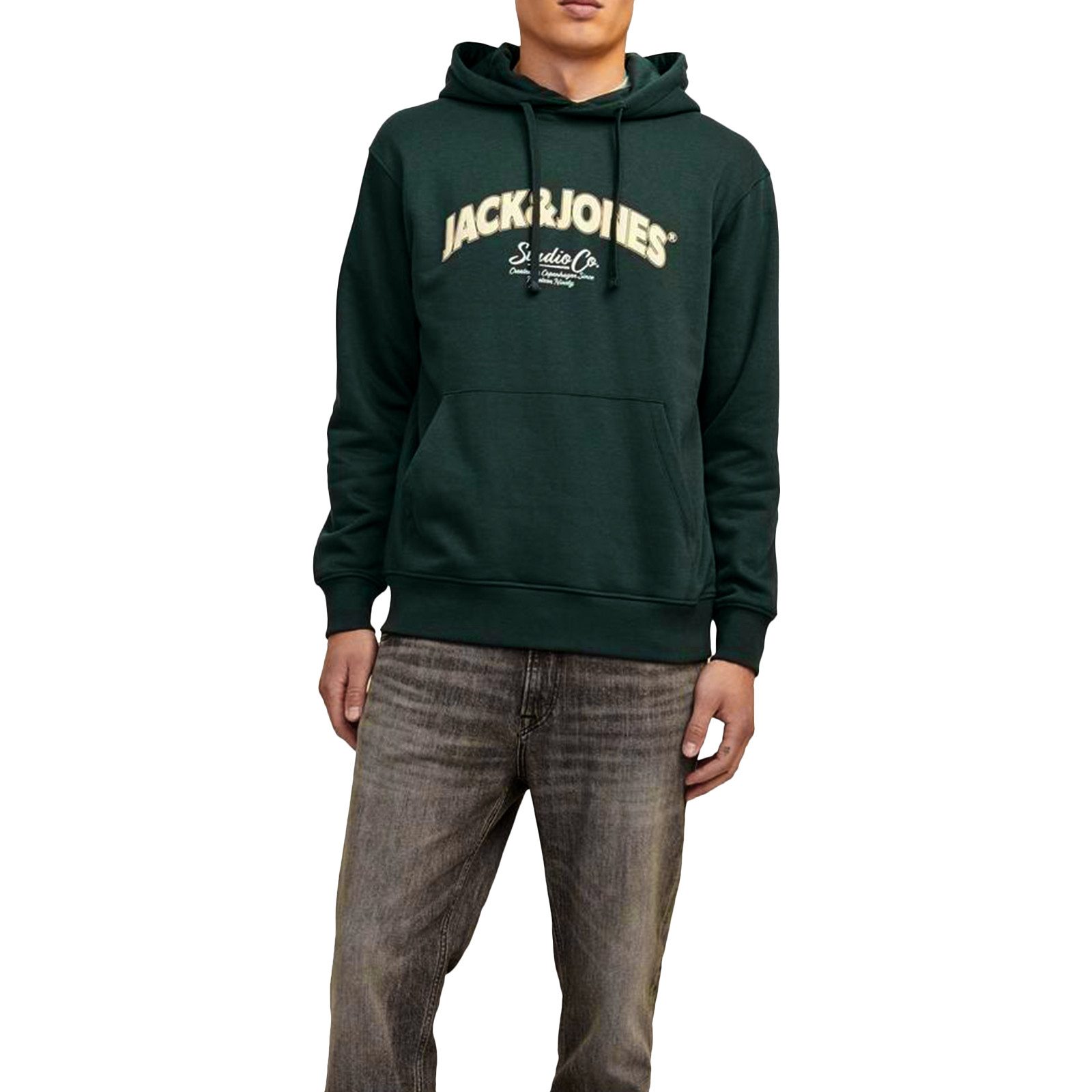 Jack & Jones Hoodie JORBRONX Arch Big Sweat Hood LN mit großem Print auf de günstig online kaufen