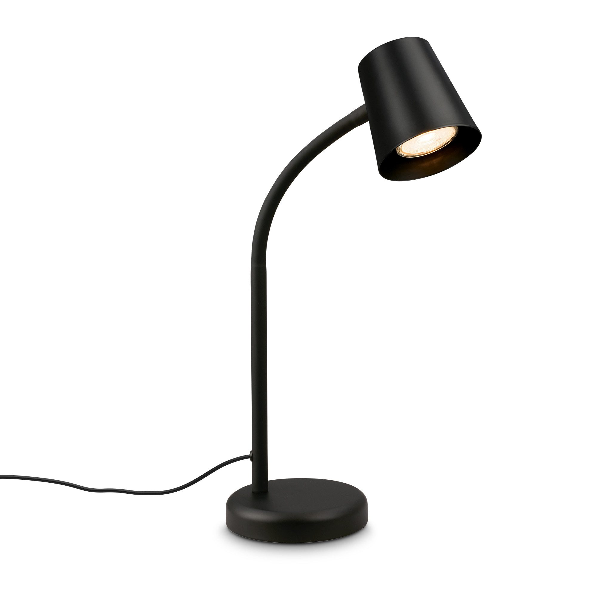 Briloner Leuchten Tischleuchte LED Tischlampe Bürolampe Homeoffice Schreibtischlampe Kinderzimmer, ohne Leuchtmittel, 2700K - Extra - Warmweiß