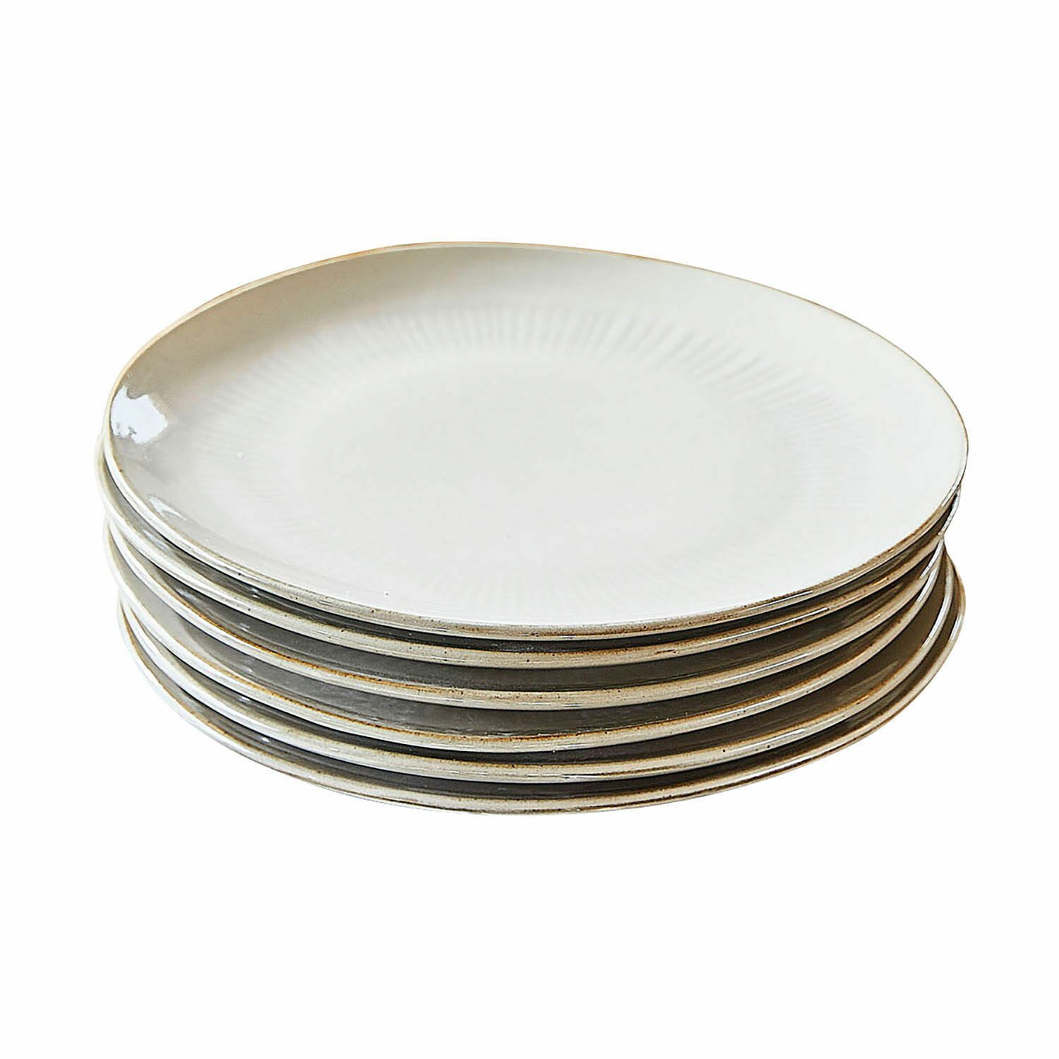 Mirabeau Geschirr-Set Dessertteller 6er Set Périers beige, Steinzeug