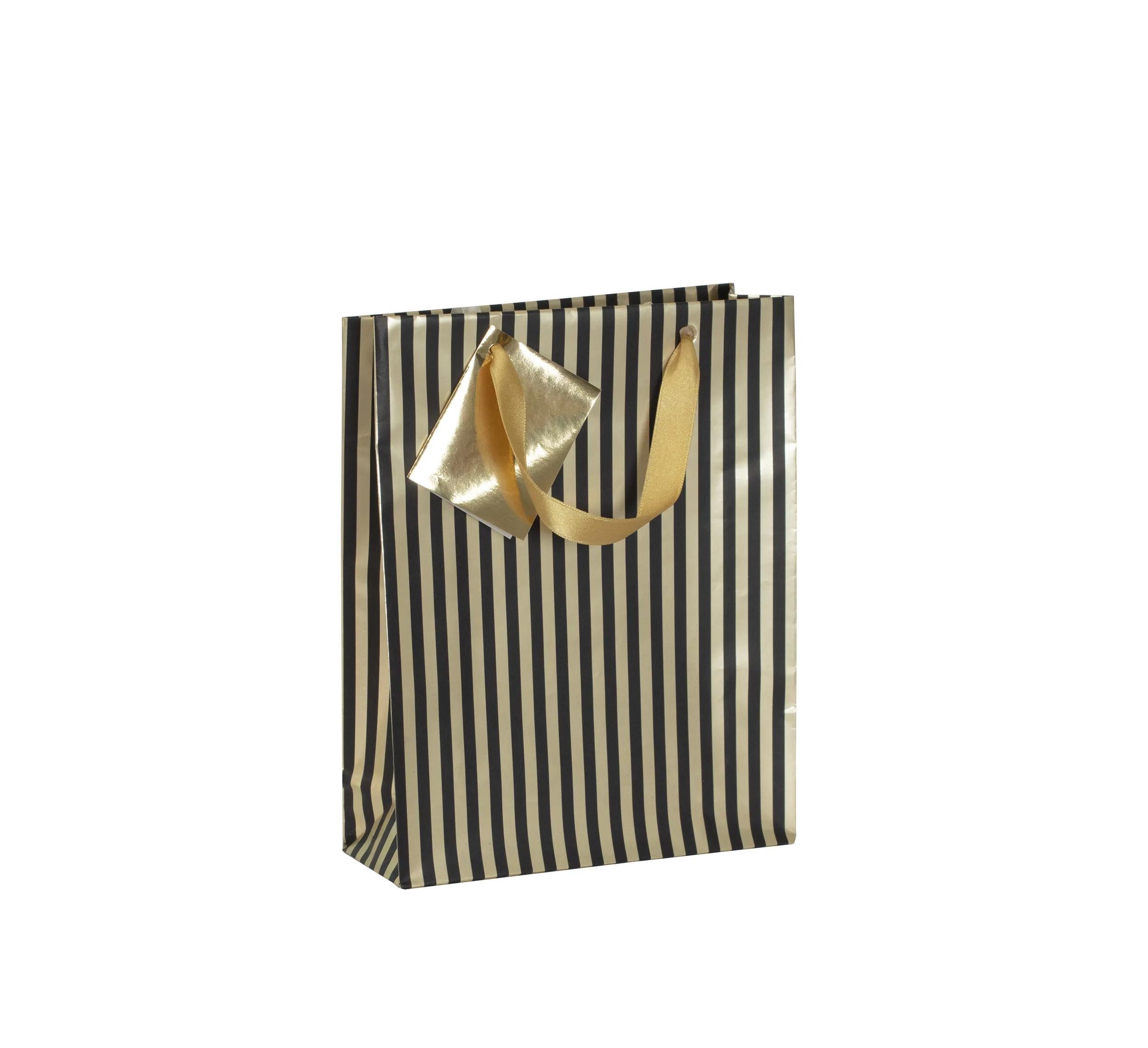 CLAIREFONTAINE Geschenkpapier 5x Geschenktasche Premium M 17x6x22 cmGold 212859C, Tasche