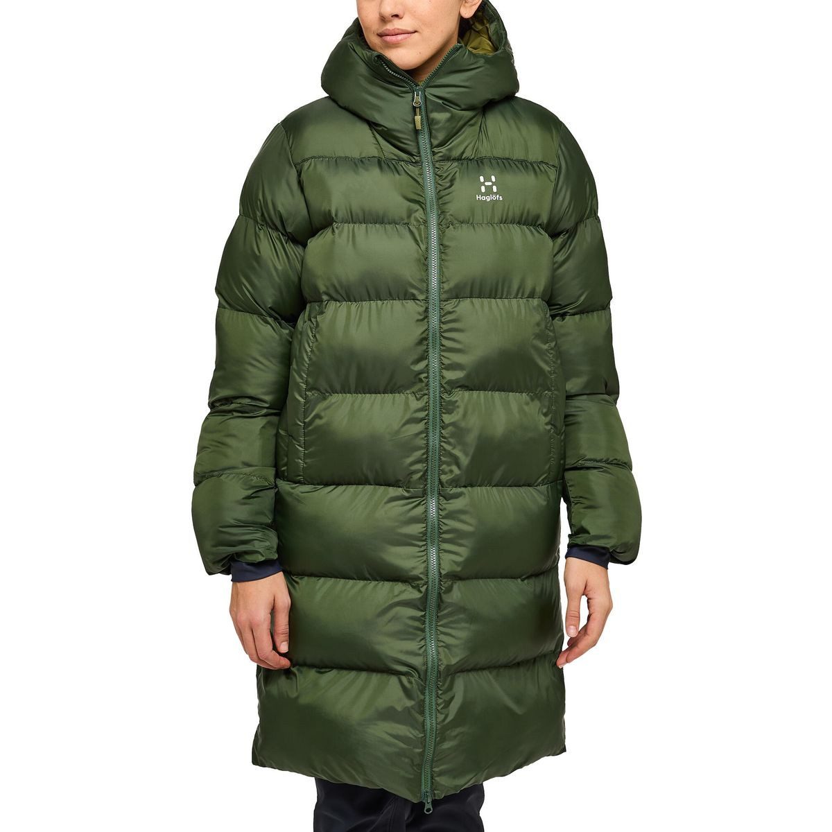 Haglöfs Outdoorjacke Long Mimic Parka Women Luxuriöser Damen-Parka mit innovativer Mimic GOLD Füllung für
