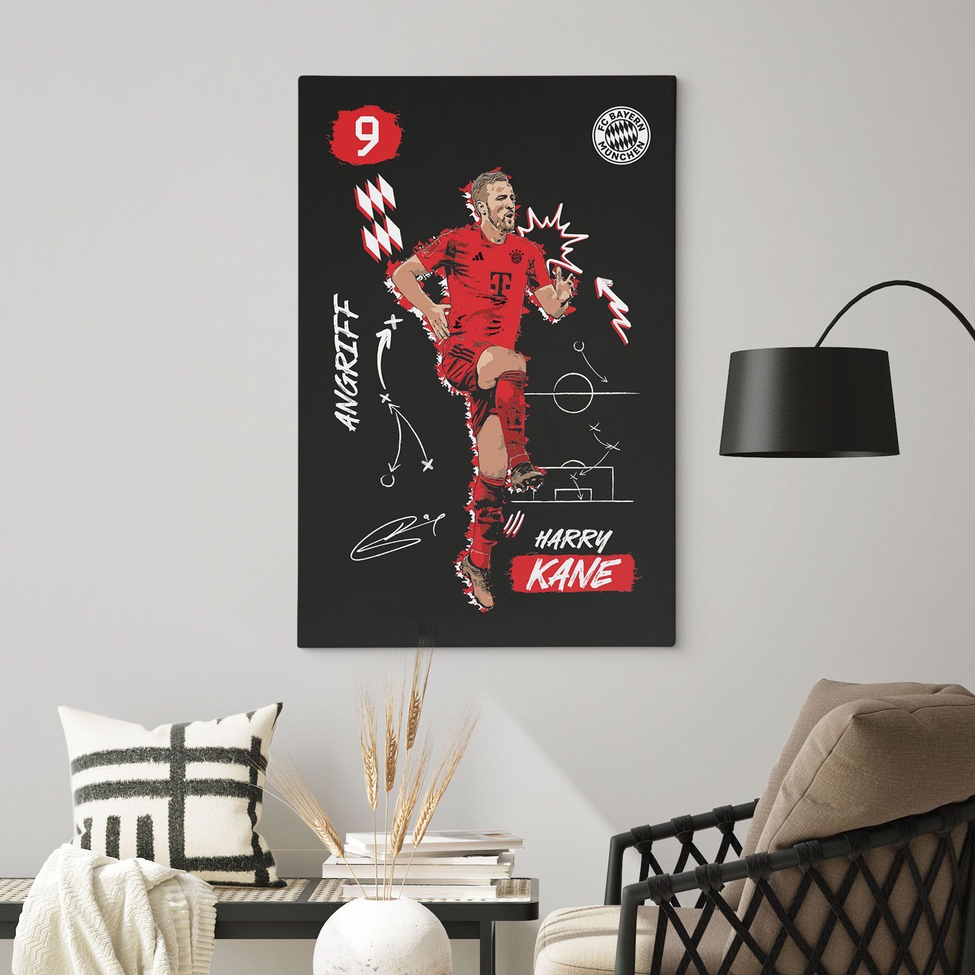 FC Bayern München Leinwandbild FCB Wandbild günstig online kaufen
